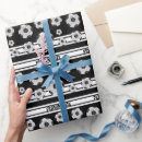 Buscar balones fútbol de papel de regalo Patrón