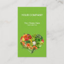 Buscar fruta tarjetas de visita Vegetariano