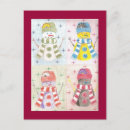 Buscar muñecos de nieve postales Cualquier niño