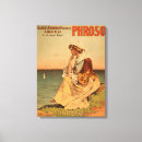 Buscar mujer en la playa lienzos Vintage