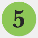 Buscar número 5 pegatinas Cinco