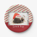 Buscar pug platos Feliz navidad