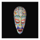 Buscar máscaras tribales posters Colorido