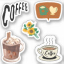 Buscar café retro pegatinas Marrón