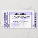 Buscar rock del ni invitaciones One rocks