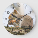 Buscar animales salvajes relojes de pared Ardilla