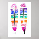 Buscar plumas tribales posters Para niños