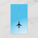Buscar aviación tarjetas de visita Avión