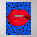 Buscar labios rojos arte Vintage