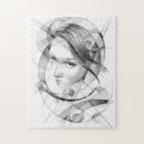 Buscar retrato de un chica puzzles Mujer
