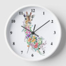 Buscar colorido relojes de pared Para ella