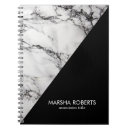 Buscar mármol blanco y negro cuadernos Gris