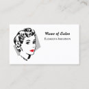 Buscar pelo negro tarjetas de visita Esteticista