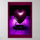 Buscar corazón violeta posters Elegante
