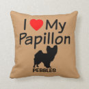 Buscar papillon cojines Corazón