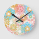 Buscar flores azules relojes de pared Primavera