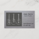 Buscar profesor particular la música de tarjetas de visita Guitarra
