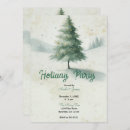 Buscar modern christmas tree invitaciones Retro