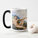 Buscar la creación de adán tazas Michelangelo
