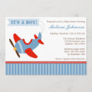 Buscar aeroplano invitaciones Rojo