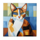 Buscar pintura del gato azulejos Felino