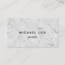 Buscar mármol blanco tarjetas de visita Arquitecto