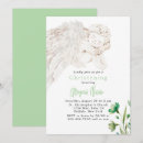 Buscar verde invitaciones para bautizos Niña