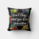 Buscar autismo cojines Negro