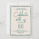 Buscar fiesta invitaciones 50 cumpleaños Contemporáneo