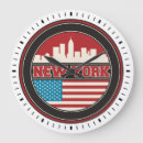 Buscar rascacielos relojes de pared Manhattan