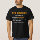 Buscar ingeniero civil divertido camisetas Definición