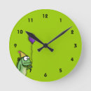 Buscar rana divertida relojes de pared Humor