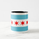 Buscar bandera de chicago tazas Moderno
