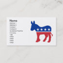 Buscar burro tarjetas de visita Demócrata