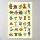 Buscar monstruo amarillo posters Divertido
