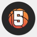 Buscar número cinco pegatinas Chica