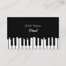 Buscar teclado musical tarjetas de visita Pianista