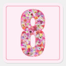 Buscar número 8 pegatinas Rosa