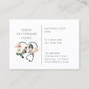 Buscar veterinario animal grande tarjetas de visita Adorable