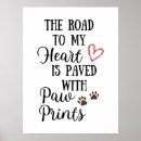 Buscar huella posters Corazón