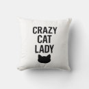 Buscar señora loca del gato cojines Humor