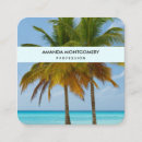 Buscar palmera tarjetas de visita Verano