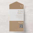 Buscar marrón boda invitaciones Para ella