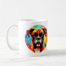 Buscar boxer dog tazas Acuarela