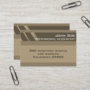 Buscar contable estándar tarjetas de visita Profesional