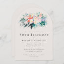 Buscar 80 o flores invitaciones de cumpleaños Elegante