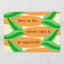 Buscar zanahoria invitaciones Caza de huevos