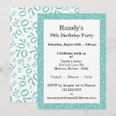 Buscar turquesa y blanco invitaciones General y unisex