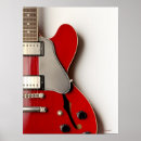 Buscar guitarras eléctricas posters Rojo