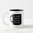 Buscar el mejor jefe tazas Sarcasmo